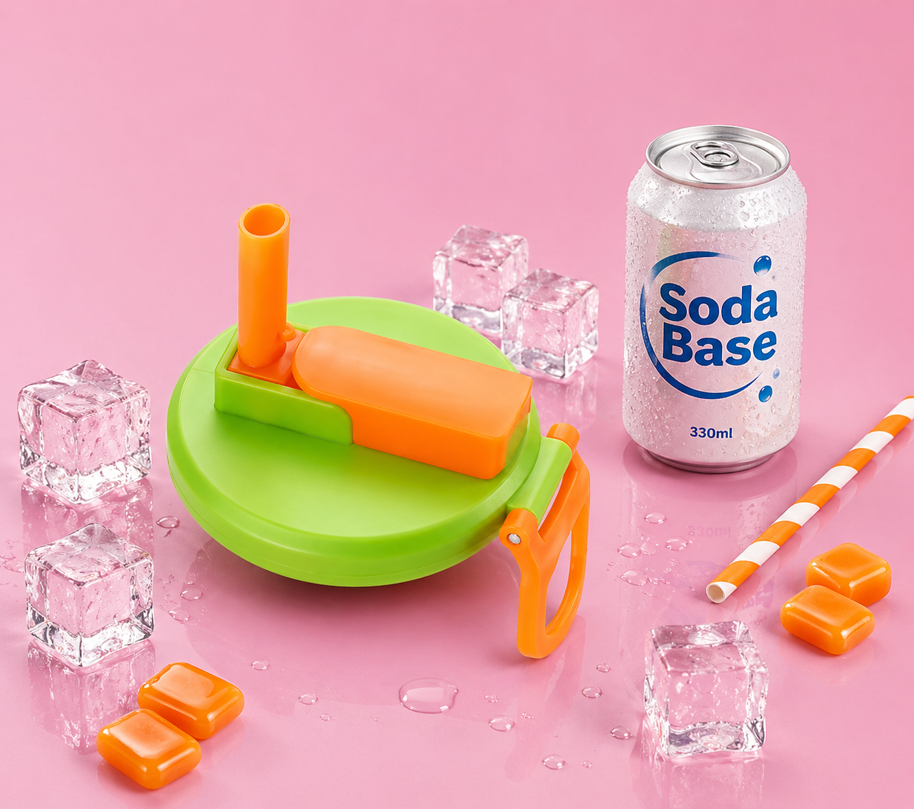 Bouchon Soda Base e-Up 2 (Vert / Orange)